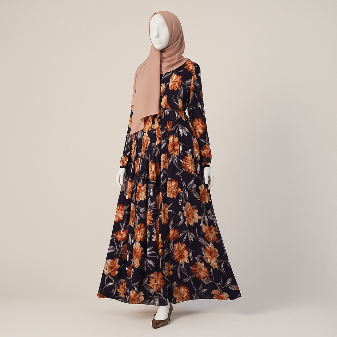 Printed Abaya